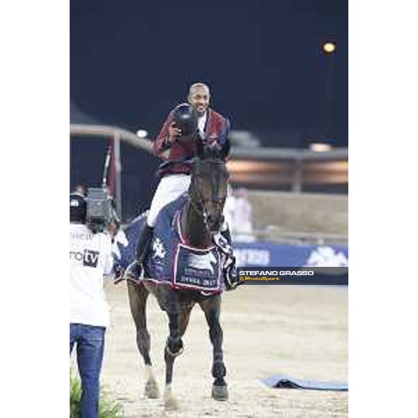 LGCT of Doha - Prize giving ceremony - Bassem Hassan Mohammed on Gunder - DOHA - Al Shaqab,11th nov. 2017 - ph.Stefano Grasso/LGCT