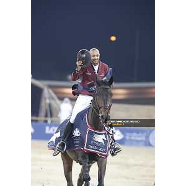 LGCT of Doha - Prize giving ceremony - Bassem Hassan Mohammed on Gunder - DOHA - Al Shaqab,11th nov. 2017 - ph.Stefano Grasso/LGCT