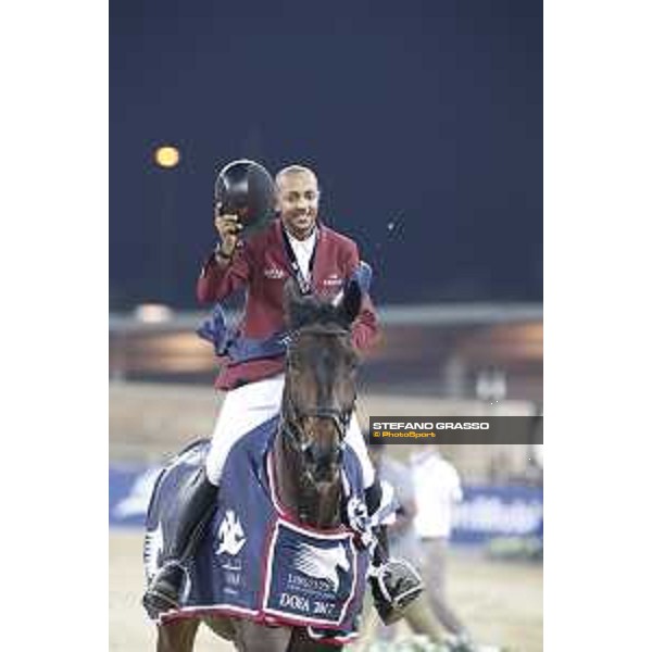 LGCT of Doha - Prize giving ceremony - Bassem Hassan Mohammed on Gunder - DOHA - Al Shaqab,11th nov. 2017 - ph.Stefano Grasso/LGCT