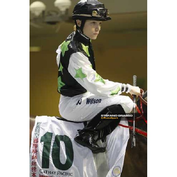 Emma Wilson at the Cathay Pacific International Jockey\'s Championship at Happy Valley Hong Kong, 5th dec. 2007 ph. Stefano Grasso
