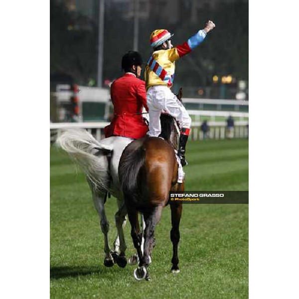 Douglas White winner of the first leg of the Cathay Pacific International Jockey\'s Championship at Happy Valley Hong Kong, 5th dec. 2007 ph. Stefano Grasso