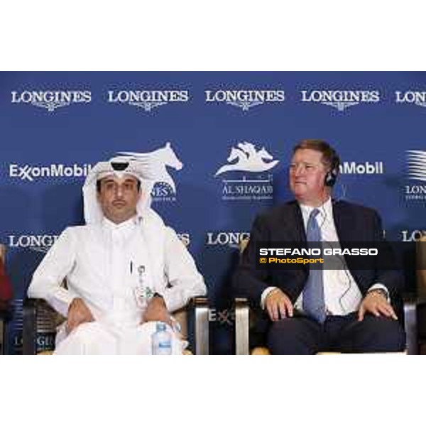 LGCT of Doha - Press conference - Jan Tops, Omar Al Mannai - DOHA - Al Shaqab,11th nov. 2017 - ph.Stefano Grasso-Mario Grassia/GCL