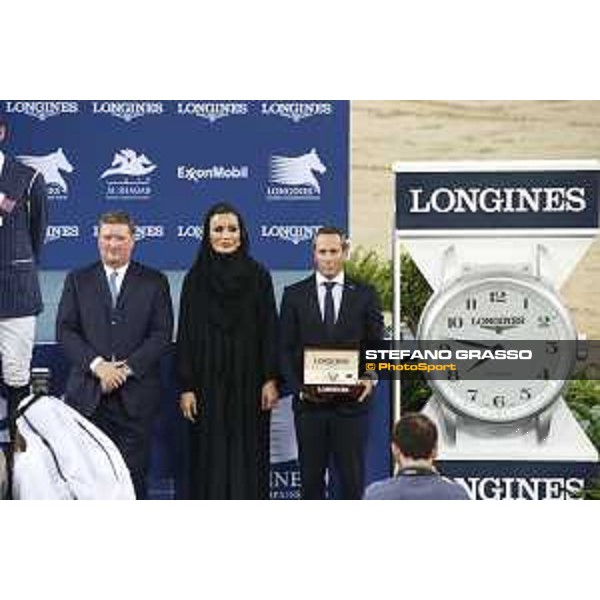LGCT of Doha - Prize giving ceremony - Jan Tops, Sheikha Moza Bint Nasser Al Missned, Gilles Robert - DOHA - Al Shaqab,11th nov. 2017 - ph.Stefano Grasso-Mario Grassia/GCL