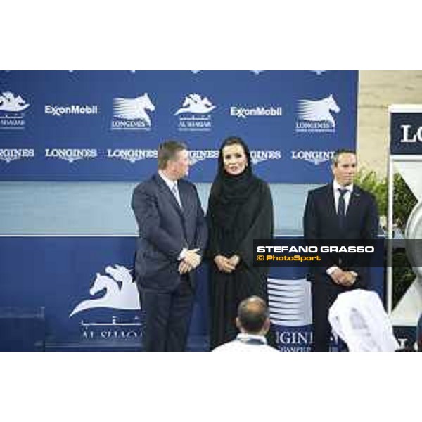 LGCT of Doha - Prize giving ceremony - Jan Tops, Sheikha Moza Bint Nasser Al Missned - DOHA - Al Shaqab,11th nov. 2017 - ph.Stefano Grasso-Mario Grassia/GCL