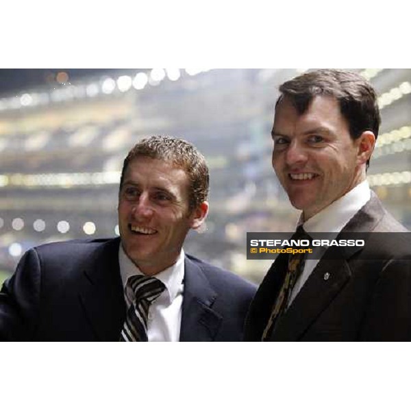 Johnny Murtagh and Aidan O\'Brien pictured at Happy Valley Hong Kong, 5th dec. 2007 ph. Stefano Grasso