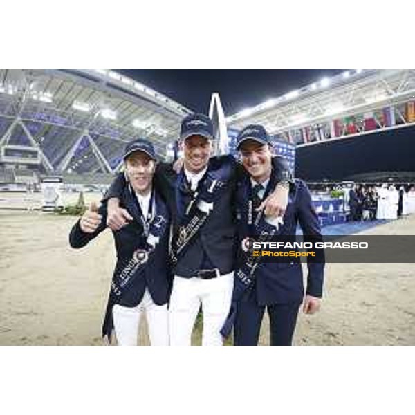 LGCT of Doha - Prize giving ceremony - Maikel Van Der Vleuten, Harrie Smolders and Lorenzo de Luca - DOHA - Al Shaqab,11th nov. 2017 - ph.Stefano Grasso/LGCT