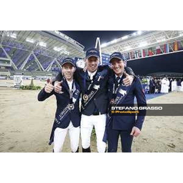LGCT of Doha - Prize giving ceremony - Maikel Van Der Vleuten, Harrie Smolders and Lorenzo de Luca - DOHA - Al Shaqab,11th nov. 2017 - ph.Stefano Grasso/LGCT