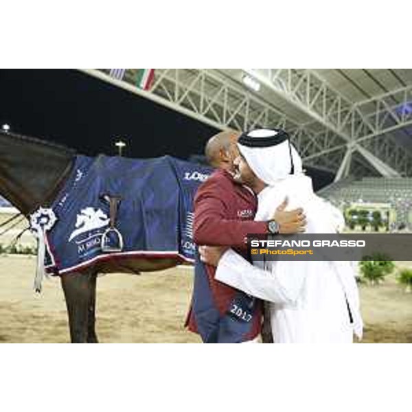 LGCT of Doha - Prize giving ceremony - Bassem Hassan Mohammed and Sheikh Joaan Bin Hamad Al Thani - DOHA - Al Shaqab,11th nov. 2017 - ph.Stefano Grasso-Mario Grassia/GCL