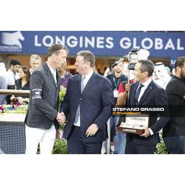 LGCT of Doha - Prize giving ceremony - Harrie Smolders, Jan Tops and Gilles Robert - DOHA - Al Shaqab,11th nov. 2017 - ph.Stefano Grasso/LGCT