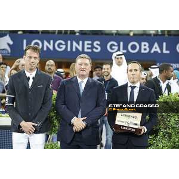 LGCT of Doha - Prize giving ceremony - Harrie Smolders, Jan Tops and Gilles Robert - DOHA - Al Shaqab,11th nov. 2017 - ph.Stefano Grasso/LGCT