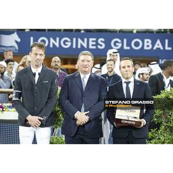 LGCT of Doha - Prize giving ceremony - Harrie Smolders, Jan Tops and Gilles Robert - DOHA - Al Shaqab,11th nov. 2017 - ph.Stefano Grasso/LGCT