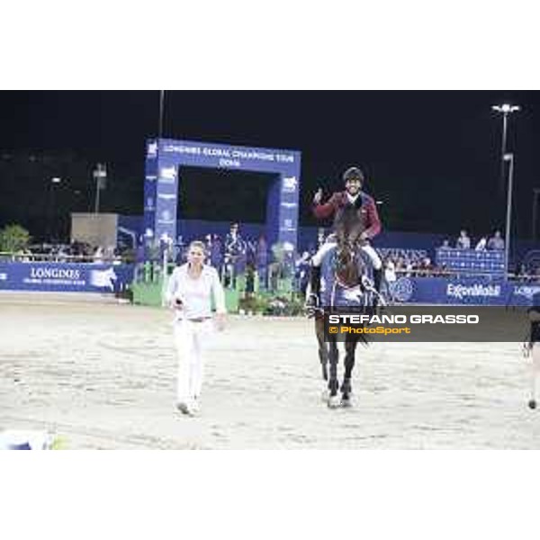 LGCT of Doha - Prize giving ceremony - Bassem Hassan Mohammed on Gunder - DOHA - Al Shaqab,11th nov. 2017 - ph.Stefano Grasso/LGCT