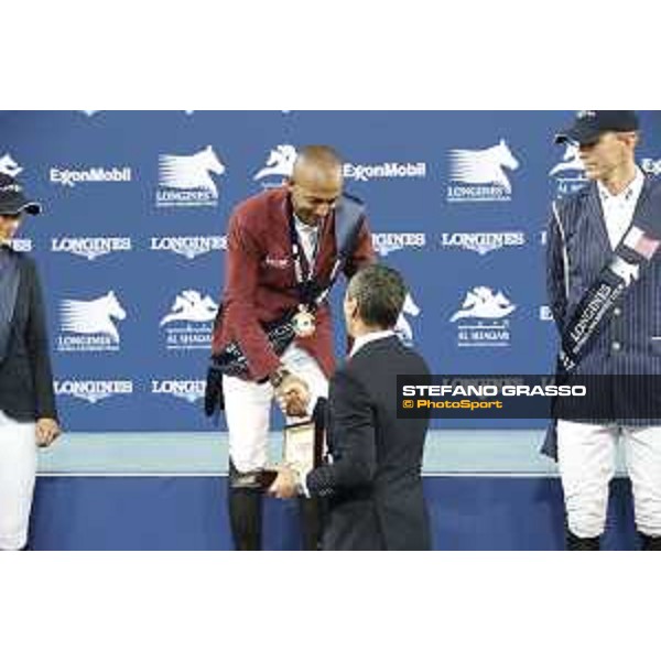 LGCT of Doha - Prize giving ceremony - Bassem Hassan Mohammed and Jan Tops - DOHA - Al Shaqab,11th nov. 2017 - ph.Stefano Grasso/LGCT