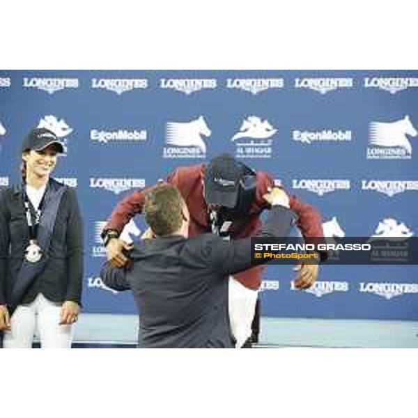 LGCT of Doha - Prize giving ceremony - Bassem Hassan Mohammed and Jan Tops - DOHA - Al Shaqab,11th nov. 2017 - ph.Stefano Grasso/LGCT
