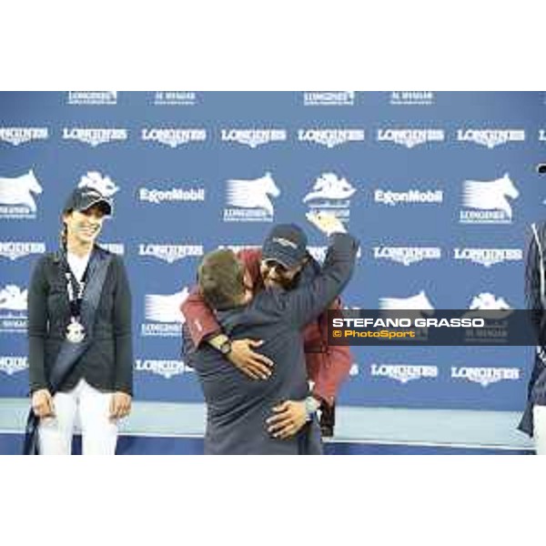LGCT of Doha - Prize giving ceremony - Bassem Hassan Mohammed and Jan Tops - DOHA - Al Shaqab,11th nov. 2017 - ph.Stefano Grasso/LGCT
