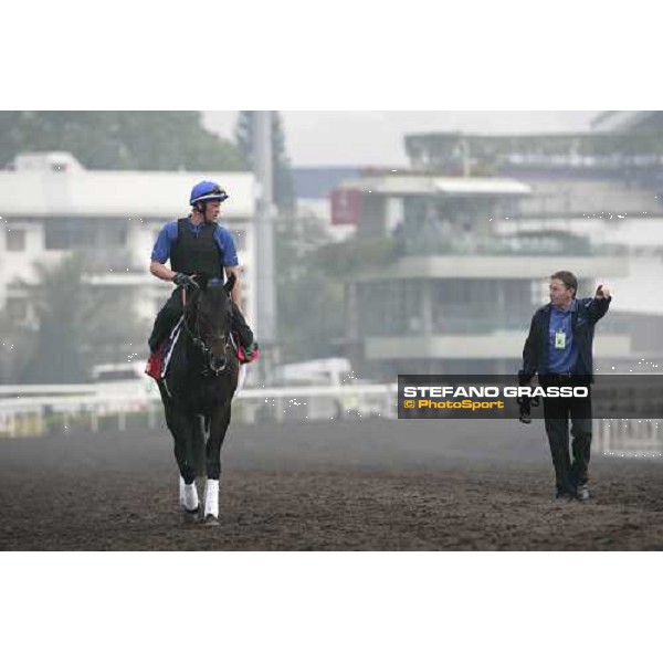 Ramonti coming back after morning track works at Sha Tin Hong Kong, 6th dec. 2007 ph. Stefano Grasso