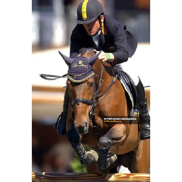 Gianni Govoni on Loro Piana Havinia Rome, Piazza di Siena 29th may 2004 ph. Stefano Grasso