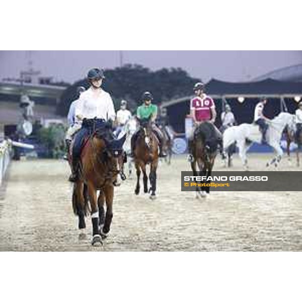 LGCT of Doha - Riders warming up DOHA - Al Shaqab,9th nov. 2017 ph.Stefano Grasso/LGCT