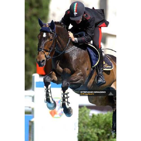 Massimo Grossato on Loro Piana Hiro Pomme Rome, Piazza di Siena 29th may 2004 ph. Stefano Grasso