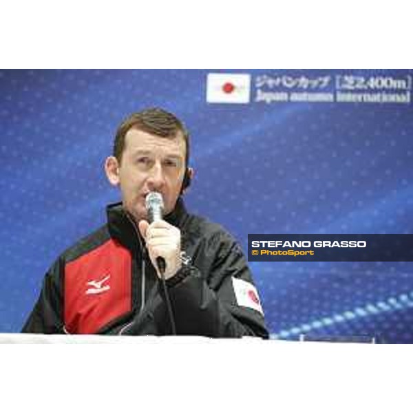 Idaho connection during the press conference Fuchu racecourse,23rd nov.2017 Ph.Stefano Grasso