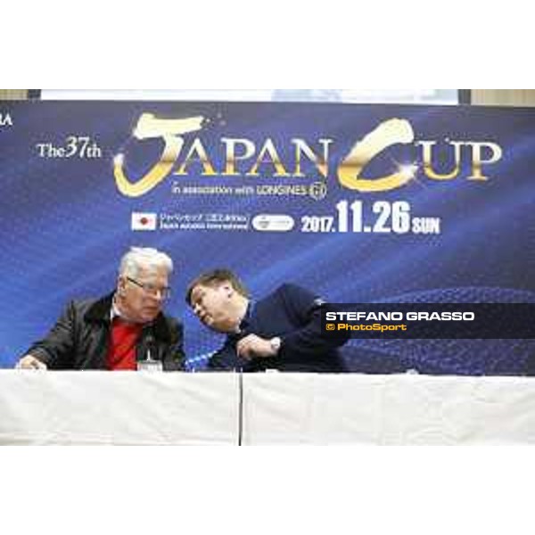 Iquitos connection during the Press conference Fuchu racecourse,23rd nov.2017 Ph.Stefano Grasso