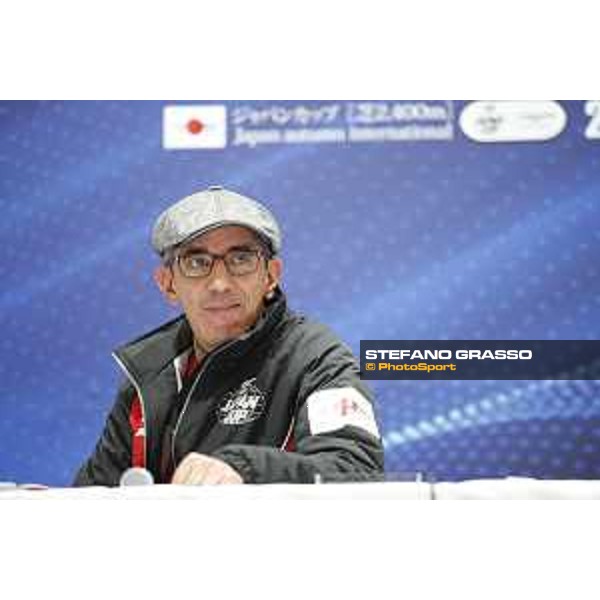Guignol trainer Jean Pierre Carvalho during the Press conference Fuchu racecourse,23rd nov.2017 Ph.Stefano Grasso