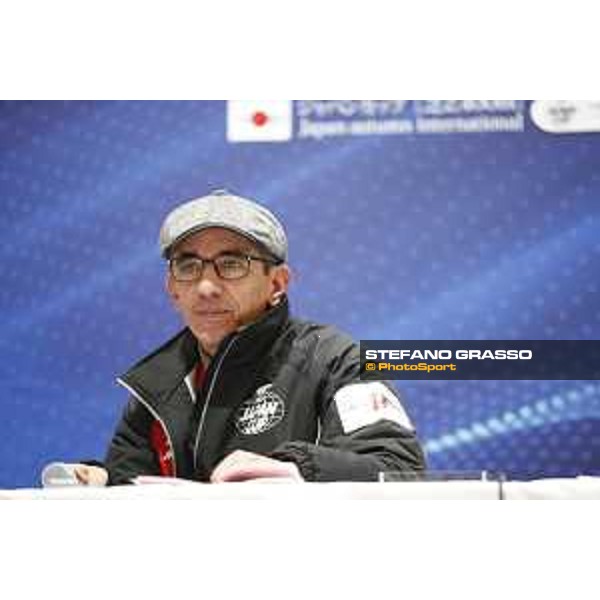 Guignol trainer Jean Pierre Carvalho during the Press conference Fuchu racecourse,23rd nov.2017 Ph.Stefano Grasso