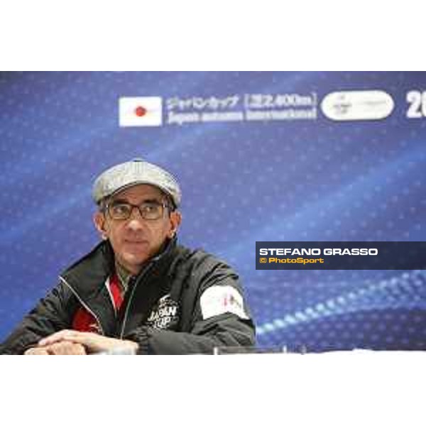 Guignol trainer Jean Pierre Carvalho during the Press conference Fuchu racecourse,23rd nov.2017 Ph.Stefano Grasso