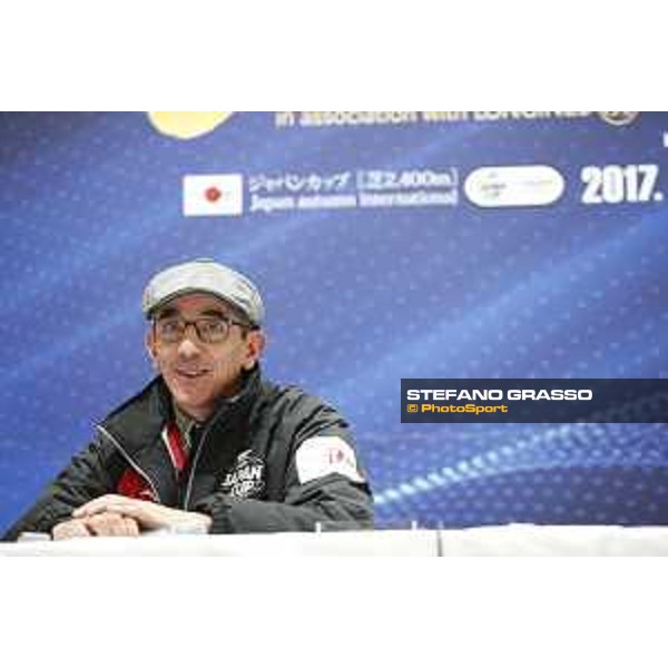 Guignol trainer Jean Pierre Carvalho during the Press conference Fuchu racecourse,23rd nov.2017 Ph.Stefano Grasso