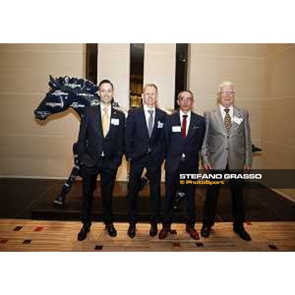The 37° Japan Cup welcome party at Conrad Hotel Daniele Porcu,Filip Minarik,Jeanne-Pierre Carvalho and Hans-Jurgen Groschel Tokyo,24th nov.2017 Ph.Stefano Grasso