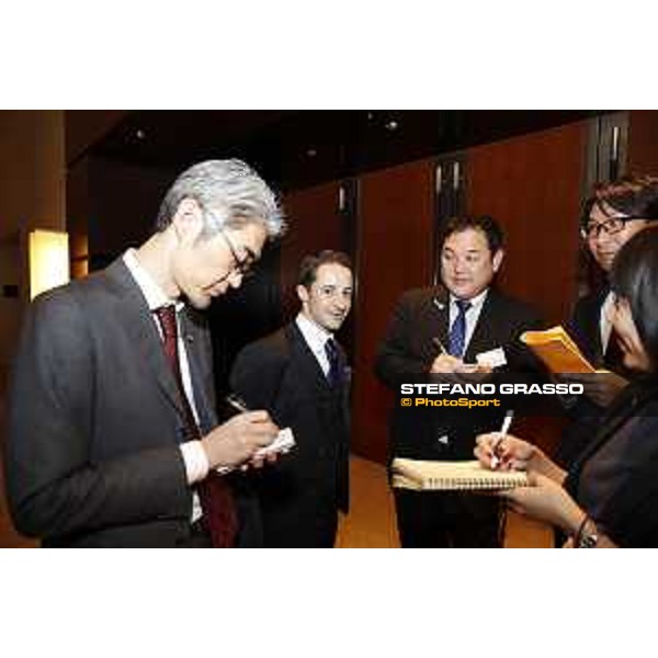 The 37° Japan Cup welcome party at Conrad Hotel - Christophe Patrice Lemaire interviewed Tokyo,24th nov.2017 Ph.Stefano Grasso
