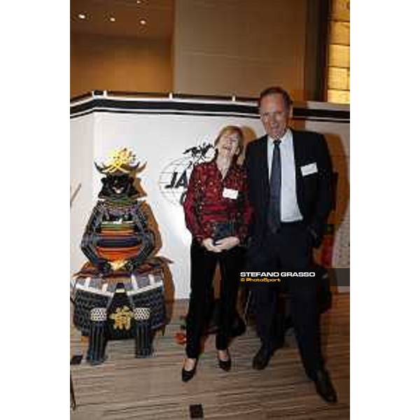 The 37° Japan Cup welcome party at Conrad Hotel - Alastair Donald and his wife Tokyo,24th nov.2017 Ph.Stefano Grasso