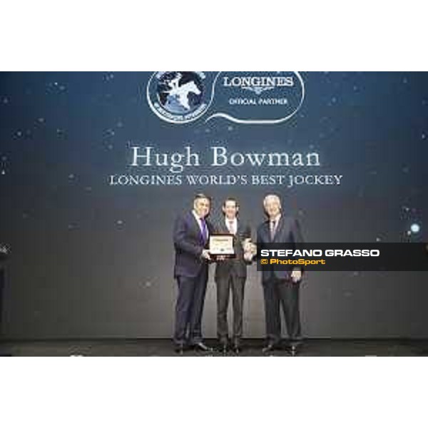 LHKIR Gala Dinner and Longines World\'s Best Jockey Award- Juan Carlos Capelli, Hugh Bowman and Mr Romanet Hong Kong,8th dec. 2017 Ph.Stefano Grasso/Longines