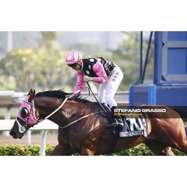 Longines Hong Kong International Races Longines Hong Kong Mile - winner KC Leung on Beauty Generation Hong Kong,10th dec. 2017 Ph.Stefano Grasso/Longines