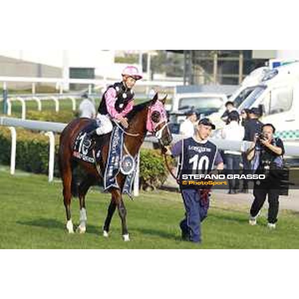 Longines Hong Kong International Races Longines Hong Kong Mile - winner KC Leung on Beauty Generation Hong Kong,10th dec. 2017 Ph.Stefano Grasso/Longines