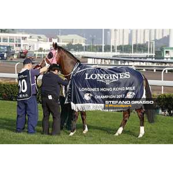 Longines Hong Kong International Races Longines Hong Kong Mile - winner KC Leung on Beauty Generation Hong Kong,10th dec. 2017 Ph.Stefano Grasso/Longines