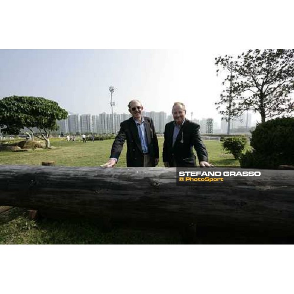 Olympic Project Business Manager John Ridley and Christopher Hodson, FEI vice President pose at Penfold Park, training area for Equestrian Olympics 2008 Hong Kong, 8th dec. 2007 ph. Stefano Grasso