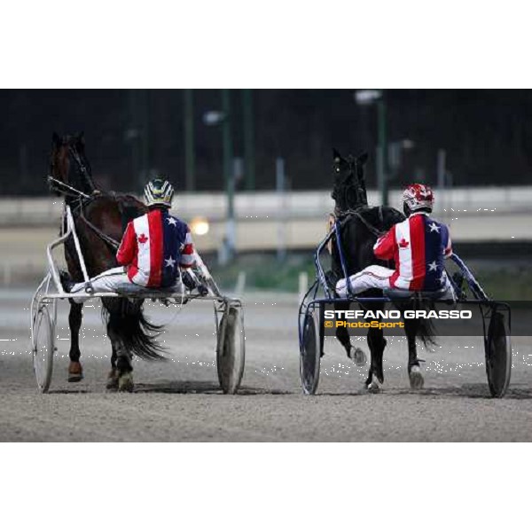 warming up at Trotting World MAster 2007 Trieste Montebello racetrack, 11th dec. 2007 ph. Stefano Grasso