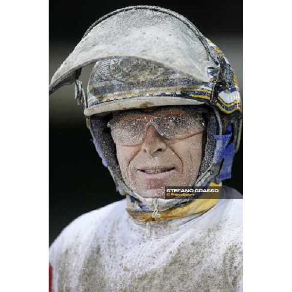 Roberto Andreghetti winner of the 2nd heat of Trotting World MAster 2007 Trieste Montebello racetrack, 11th dec. 2007 ph. Stefano Grasso