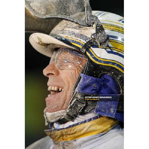 Roberto Andreghetti winner of the 2nd heat of Trotting World MAster 2007 Trieste Montebello racetrack, 11th dec. 2007 ph. Stefano Grasso