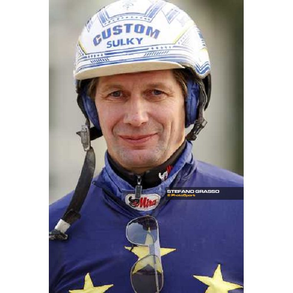 Jorma Kontio at Trotting World Master Trieste Montebello racetrack, 11th dec. 2007 ph. Stefano Grasso