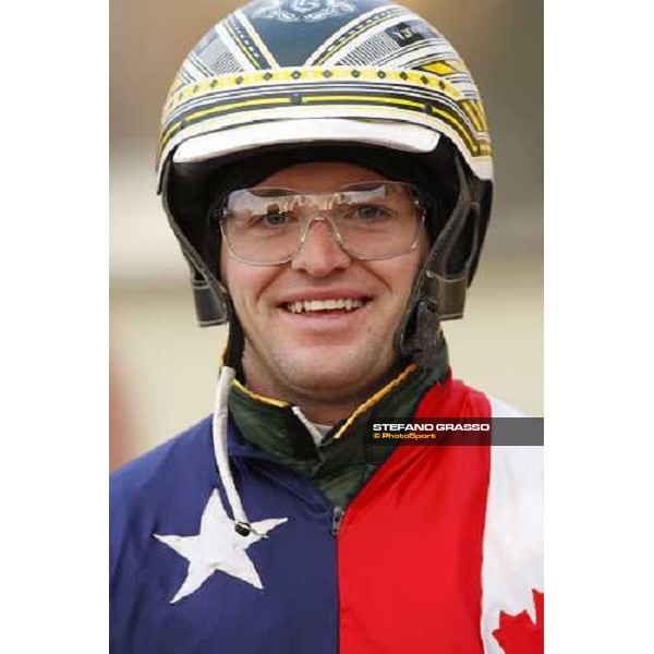 Yannick Gringas at Trotting World Master Trieste Montebello racetrack, 11th dec. 2007 ph. Stefano Grasso