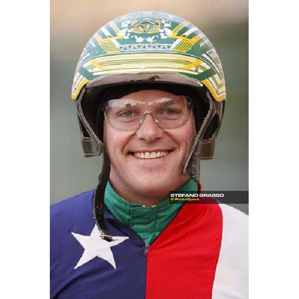 Jody C Jamieson at Trotting World Master Trieste Montebello racetrack, 11th dec. 2007 ph. Stefano Grasso