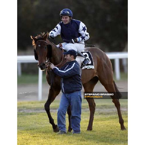 Max Tellini on Dematil after winning the Criterium di Pisa - I \'Mandorli\' trophy Pisa, 16th dec. 2007 ph. Stefano Grasso