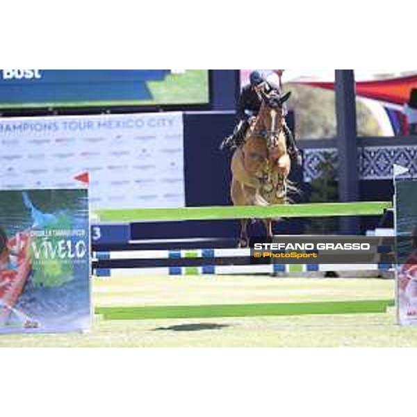 LGCT of Mexico City - Class 11 - Roger Yves Bost (FRA) on Vino D\'Espinet - Mexico City, Campo Marte - 25 March 2018 - ph.Mario Grassia/LGCT