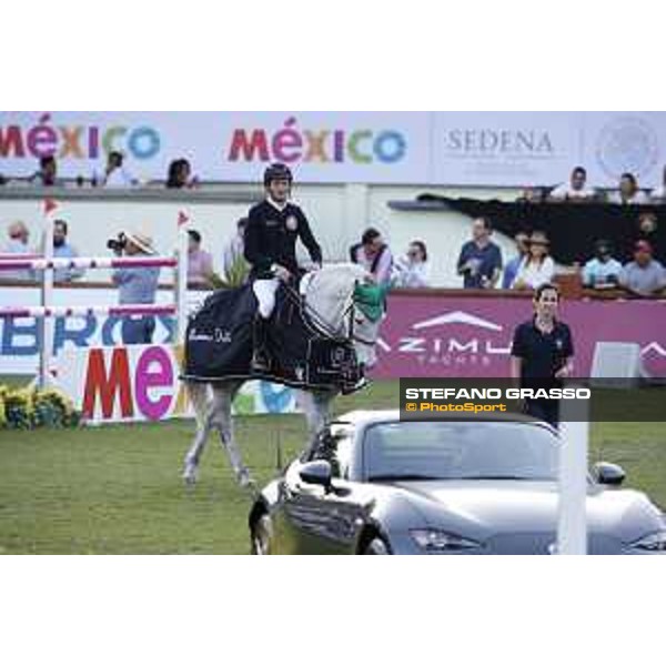 LGCT of Mexico City - Class 6 - Prize giving ceremony - Lorenzo de Luca (ITA) on Limestone Grey - Mexico City, Campo Marte - 24 March 2018 - ph.Stefano Grasso/LGCT
