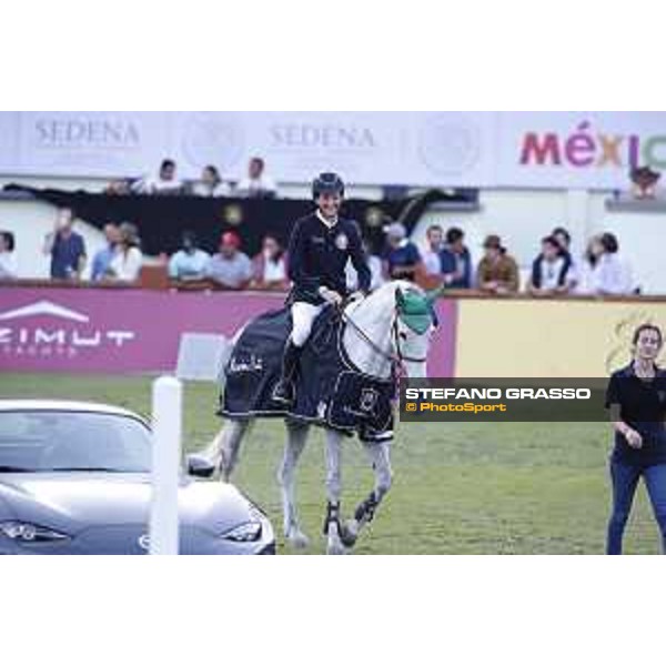 LGCT of Mexico City - Class 6 - Prize giving ceremony - Lorenzo de Luca (ITA) on Limestone Grey - Mexico City, Campo Marte - 24 March 2018 - ph.Stefano Grasso/LGCT