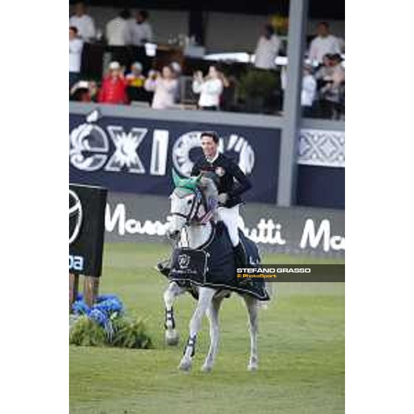 LGCT of Mexico City - Class 6 - Prize giving ceremony - Lorenzo de Luca (ITA) on Limestone Grey - Mexico City, Campo Marte - 24 March 2018 - ph.Stefano Grasso/LGCT