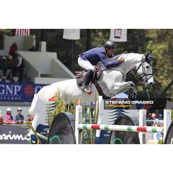 LGCT of Mexico City - Class 5 - Rene Lopez (COL) on Con Dios III - Mexico City, Campo Marte - 23 March 2018 - ph.Stefano Grasso/LGCT