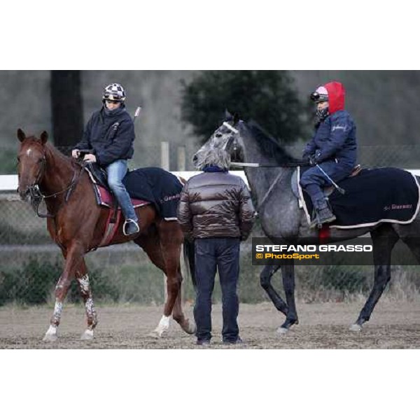 trainer Pierluigi Giannotti during morning works at \' I Cotoni\' Pisa San Rossore, 17th dec. 2007 ph. Stefano Grasso